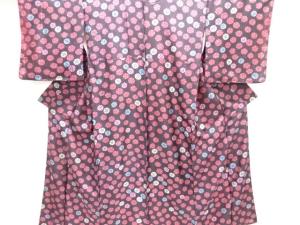 アンティーク　花模様着物